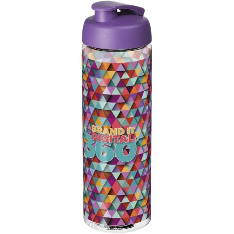 Bidon H2O Vibe o pojemności 850 ml z otwieranym wieczkiem przezroczysty, fioletowy (21009409) Bidon H2O Vibe o pojemności 850 ml z otwieranym wieczkiem przezroczysty, fioletowy (21009409)