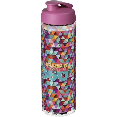 Bidon H2O Vibe o pojemności 850 ml z otwieranym wieczkiem przezroczysty, różowy (21009408) Bidon H2O Vibe o pojemności 850 ml z otwieranym wieczkiem przezroczysty, różowy (21009408)