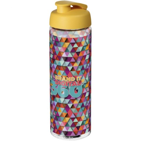 Bidon H2O Vibe o pojemności 850 ml z otwieranym wieczkiem przezroczysty, żółty (21009410) Bidon H2O Vibe o pojemności 850 ml z otwieranym wieczkiem przezroczysty, żółty (21009410)