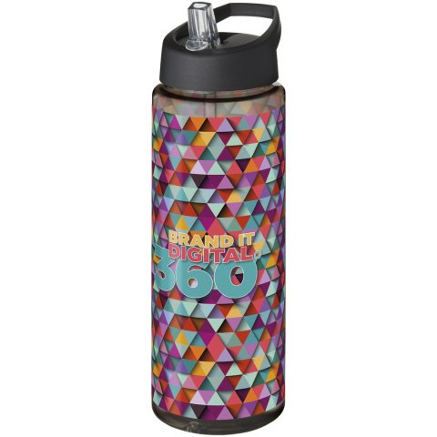 Bidon H2O Vibe o pojemności 850 ml z wieczkiem z dzióbkiem charcoal, czarny (21009602) Bidon H2O Vibe o pojemności 850 ml z wieczkiem z dzióbkiem charcoal, czarny (21009602)