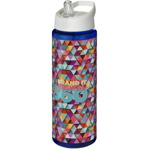 Bidon H2O Vibe o pojemności 850 ml z wieczkiem z dzióbkiem niebieski, biały (21009605) Bidon H2O Vibe o pojemności 850 ml z wieczkiem z dzióbkiem niebieski, biały (21009605)
