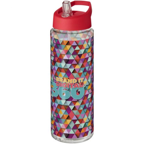 Bidon H2O Vibe o pojemności 850 ml z wieczkiem z dzióbkiem przezroczysty, czerwony (21009615) Bidon H2O Vibe o pojemności 850 ml z wieczkiem z dzióbkiem przezroczysty, czerwony (21009615)