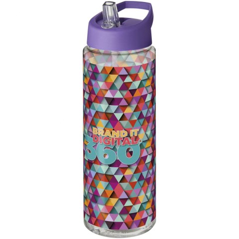 Bidon H2O Vibe o pojemności 850 ml z wieczkiem z dzióbkiem przezroczysty, fioletowy (21009614) Bidon H2O Vibe o pojemności 850 ml z wieczkiem z dzióbkiem przezroczysty, fioletowy (21009614)