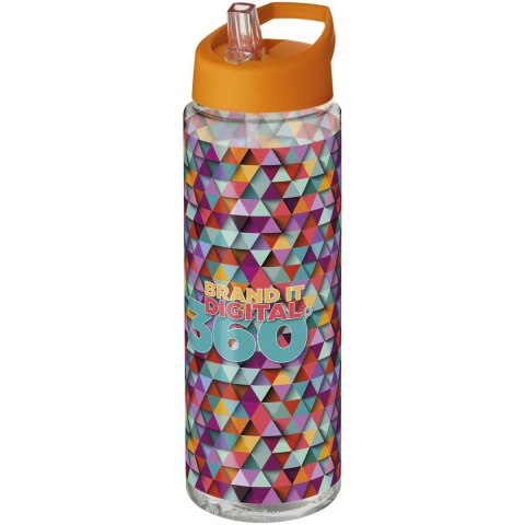 Bidon H2O Vibe o pojemności 850 ml z wieczkiem z dzióbkiem przezroczysty, pomarańczowy (21009612) Bidon H2O Vibe o pojemności 850 ml z wieczkiem z dzióbkiem przezroczysty, pomarańczowy (21009612)