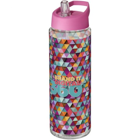 Bidon H2O Vibe o pojemności 850 ml z wieczkiem z dzióbkiem przezroczysty, różowy (21009613) Bidon H2O Vibe o pojemności 850 ml z wieczkiem z dzióbkiem przezroczysty, różowy (21009613)