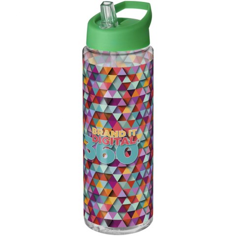 Bidon H2O Vibe o pojemności 850 ml z wieczkiem z dzióbkiem przezroczysty, zielony (21009610) Bidon H2O Vibe o pojemności 850 ml z wieczkiem z dzióbkiem przezroczysty, zielony (21009610)