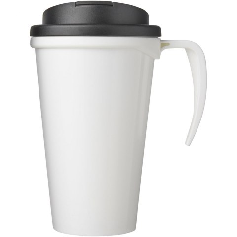 Brite-Americano® Grande 350 ml mug with spill-proof lid biały, czarny (21042006) Brite-Americano® Grande 350 ml mug with spill-proof lid biały, czarny (21042006)