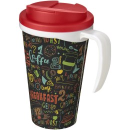 Brite-Americano® Grande 350 ml mug with spill-proof lid biały, czerwony (21042008)