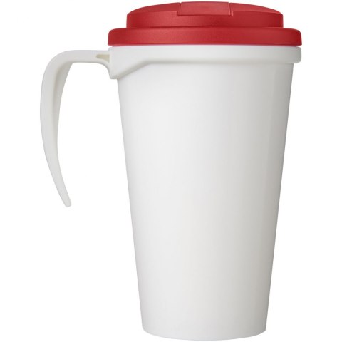 Brite-Americano® Grande 350 ml mug with spill-proof lid biały, czerwony (21042008) Brite-Americano® Grande 350 ml mug with spill-proof lid biały, czerwony (21042008)