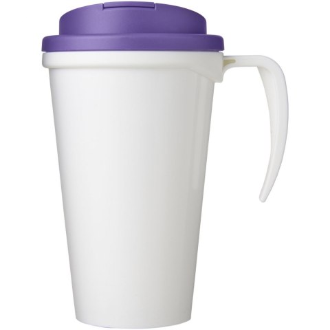 Brite-Americano® Grande 350 ml mug with spill-proof lid biały, fioletowy (21042011) Brite-Americano® Grande 350 ml mug with spill-proof lid biały, fioletowy (21042011)