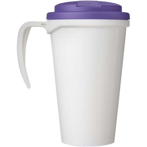 Brite-Americano® Grande 350 ml mug with spill-proof lid biały, fioletowy (21042011) Brite-Americano® Grande 350 ml mug with spill-proof lid biały, fioletowy (21042011)