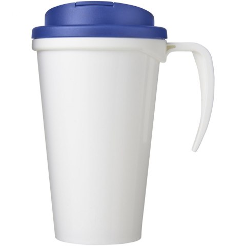 Brite-Americano® Grande 350 ml mug with spill-proof lid biały, niebieski (21042007) Brite-Americano® Grande 350 ml mug with spill-proof lid biały, niebieski (21042007)
