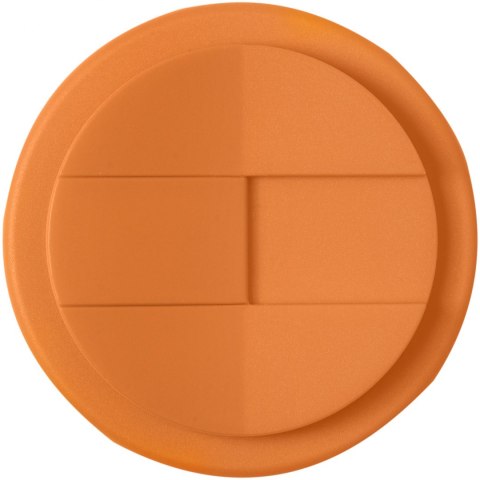 Brite-Americano® Grande 350 ml mug with spill-proof lid biały, pomarańczowy (21042010) Brite-Americano® Grande 350 ml mug with spill-proof lid biały, pomarańczowy (21042010)