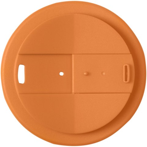 Brite-Americano® Grande 350 ml mug with spill-proof lid biały, pomarańczowy (21042010) Brite-Americano® Grande 350 ml mug with spill-proof lid biały, pomarańczowy (21042010)