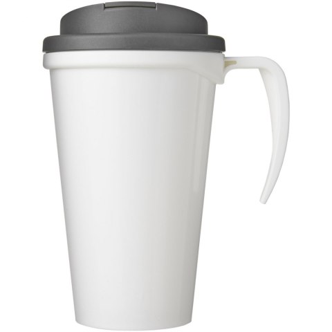 Brite-Americano® Grande 350 ml mug with spill-proof lid biały, szary (21042013) Brite-Americano® Grande 350 ml mug with spill-proof lid biały, szary (21042013)
