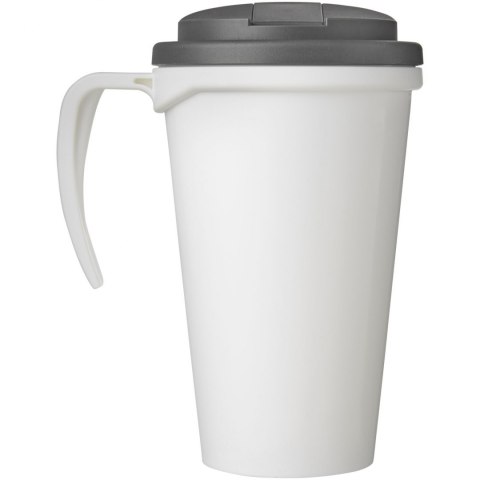 Brite-Americano® Grande 350 ml mug with spill-proof lid biały, szary (21042013) Brite-Americano® Grande 350 ml mug with spill-proof lid biały, szary (21042013)