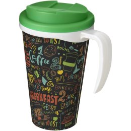 Brite-Americano® Grande 350 ml mug with spill-proof lid biały, zielony (21042012)