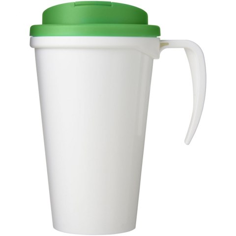 Brite-Americano® Grande 350 ml mug with spill-proof lid biały, zielony (21042012) Brite-Americano® Grande 350 ml mug with spill-proof lid biały, zielony (21042012)