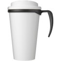 Brite-Americano® Grande 350 ml mug with spill-proof lid czarny, biały (21042001)