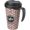 Brite-Americano® Grande 350 ml mug with spill-proof lid czarny błyszczący, czarny (21042000)