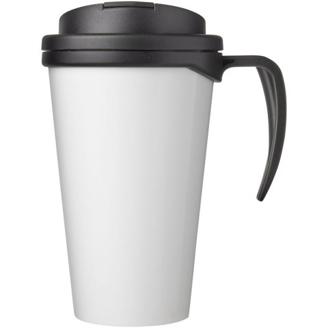 Brite-Americano® Grande 350 ml mug with spill-proof lid czarny błyszczący, czarny (21042000) Brite-Americano® Grande 350 ml mug with spill-proof lid czarny błyszczący, czarny (21042000)