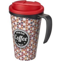 Brite-Americano® Grande 350 ml mug with spill-proof lid czarny, czerwony (21042002)