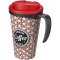 Brite-Americano® Grande 350 ml mug with spill-proof lid czarny, czerwony (21042002)