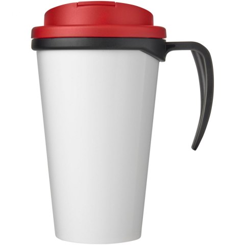 Brite-Americano® Grande 350 ml mug with spill-proof lid czarny, czerwony (21042002) Brite-Americano® Grande 350 ml mug with spill-proof lid czarny, czerwony (21042002)