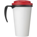 Brite-Americano® Grande 350 ml mug with spill-proof lid czarny, czerwony (21042002)