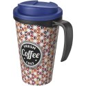 Brite-Americano® Grande 350 ml mug with spill-proof lid czarny, niebieski (21042003)