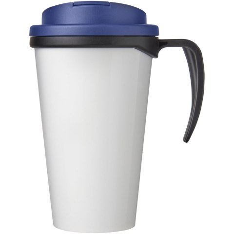 Brite-Americano® Grande 350 ml mug with spill-proof lid czarny, niebieski (21042003) Brite-Americano® Grande 350 ml mug with spill-proof lid czarny, niebieski (21042003)