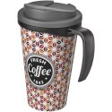 Brite-Americano® Grande 350 ml mug with spill-proof lid czarny, szary (21042004)