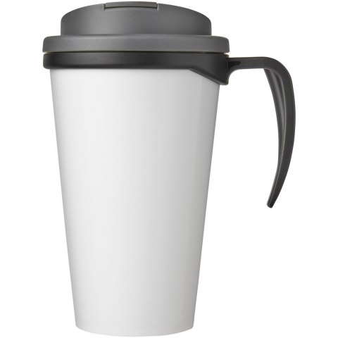 Brite-Americano® Grande 350 ml mug with spill-proof lid czarny, szary (21042004) Brite-Americano® Grande 350 ml mug with spill-proof lid czarny, szary (21042004)