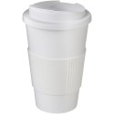 Americano® 350 ml tumbler with grip & spill-proof lid biały (21069603)