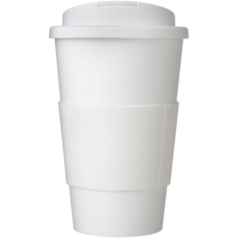 Americano® 350 ml tumbler with grip & spill-proof lid biały (21069603) Americano® 350 ml tumbler with grip & spill-proof lid biały (21069603)