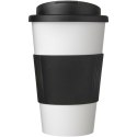 Americano® 350 ml tumbler with grip & spill-proof lid biały, czarny (21069600)