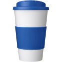 Americano® 350 ml tumbler with grip & spill-proof lid biały, średnioniebieski (21069606)