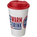 Americano® 350 ml tumbler with spill-proof lid biały, czerwony (21069502)