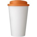 Americano® 350 ml tumbler with spill-proof lid biały, pomarańczowy (21069508)