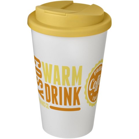 Americano® 350 ml tumbler with spill-proof lid biały, żółty (21069513) Americano® 350 ml tumbler with spill-proof lid biały, żółty (21069513)