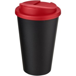 Americano® 350 ml tumbler with spill-proof lid czarny, czerwony (21069516)