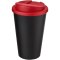 Americano® 350 ml tumbler with spill-proof lid czarny, czerwony (21069516)