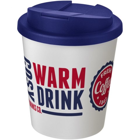Americano® Espresso 250 ml tumbler with spill-proof lid biały, niebieski (21069901) Americano® Espresso 250 ml tumbler with spill-proof lid biały, niebieski (21069901)