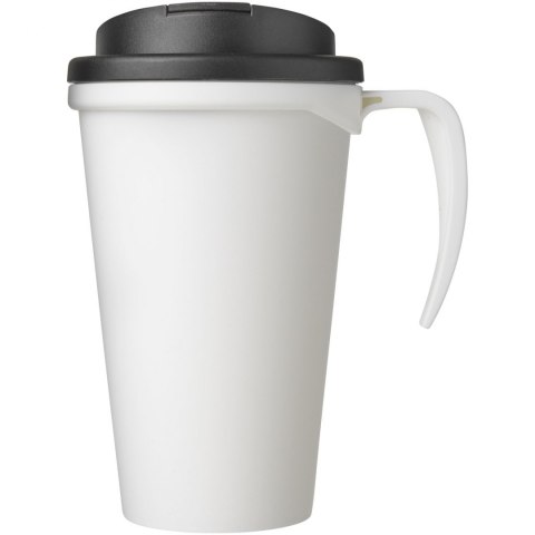 Americano® Grande 350 ml mug with spill-proof lid biały, czarny (21042106) Americano® Grande 350 ml mug with spill-proof lid biały, czarny (21042106)