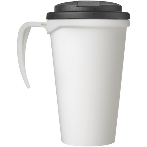 Americano® Grande 350 ml mug with spill-proof lid biały, czarny (21042106) Americano® Grande 350 ml mug with spill-proof lid biały, czarny (21042106)
