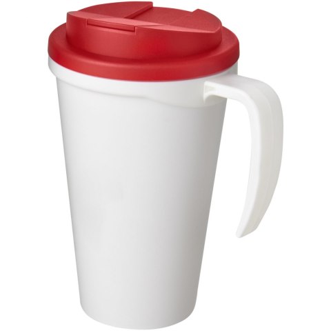 Americano® Grande 350 ml mug with spill-proof lid biały, czerwony (21042107)