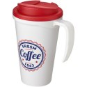 Americano® Grande 350 ml mug with spill-proof lid biały, czerwony (21042107)