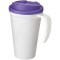 Americano® Grande 350 ml mug with spill-proof lid biały, fioletowy (21042110)