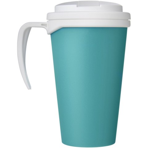 Americano® Grande 350 ml mug with spill-proof lid błękitny, biały (21042111) Americano® Grande 350 ml mug with spill-proof lid błękitny, biały (21042111)