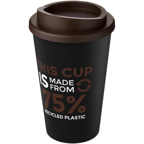 Kubek Americano Eco z recyklingu o pojemności 350 ml czarny, brązowy (21042212) Kubek Americano Eco z recyklingu o pojemności 350 ml czarny, brązowy (21042212)